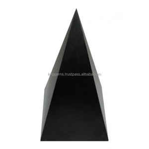 GROS NATUREL SHUNGITE NOIR RUSSE PYRAMIDE NUBIENNE POUR L'UTILISATION REIKI GUÉRISON MÉDITATION PROTECTION EMF ÉNERGIE MÉTHAPHYSCIALE - Product Image 4