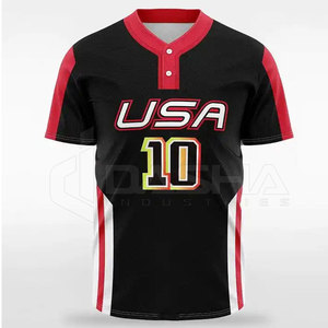 Maillot de baseball personnalisable de haute qualité pour jeunes, design respirant, logo d'équipe, vente en gros OEM, faible MOQ - Product Image 2