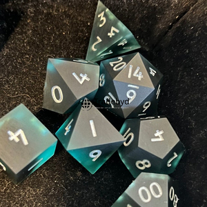 Designer Style Resin <b>Polyhedral</b> 7-Piece Durable Eco-Friendly Handmade Balanced Gaming <b>Dice</b> Adventure Theme Tradebyd - Product Image 2