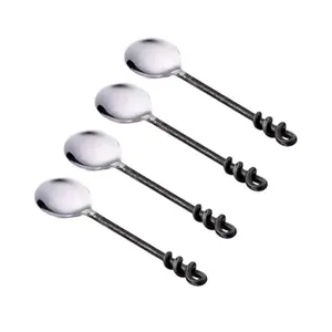 Juego de cubiertos de acero inoxidable de lujo con acabado de espejo Ideal para bodas Eventos Juegos de vajilla de hotel elegantes y duraderos - Product Image 4