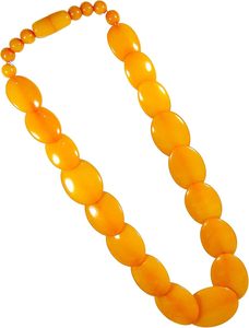 Collar de Resina Hecho a Mano de Alta Calidad para Mujer, Hermoso Collar de Moda con Cuentas, Cadena de Madera Pulida, Regalo Directo de la India - Product Image 2