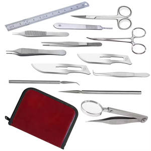 Ensemble de dissection d'oiseaux 14 pour étudiants en médecine vétérinaire Kit d'anatomie Biologie Instruments de dissection vétérinaires Ensemble de biologiste - Product Image 1