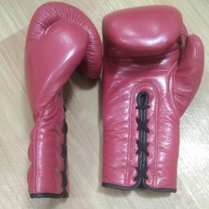 ถุงมือชกมวยแบบใหม่ ดีไซน์โลโก้เองได้ สีชมพูเงา หนังแท้ สำหรับฝึกซ้อม 男女兼用 รุ่น CP-BG-29 - Product Image 5