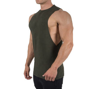 Camiseta sin Mangas Lisa para Hombre al por Mayor, Chaleco Interior de Algodón, Camiseta sin Mangas de Algodón Estilo Gimnasio para Hombre, Camiseta Interior Deportiva - Product Image 4
