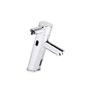 Cupc Brass <span class=keywords><strong>Chrome</strong></span> Chuyển Động Tự Động Vòi Nước Kết Hợp Tự Động Xà Phòng Dispenser Touchless Vòi Nước Cảm Biến Vòi Nước Hình Dạng - Product Image 1