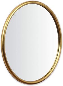 กระจกคลาสสิคแขวนผนังสำหรับบ้านโรงแรมห้องนั่งเล่นห้องนอนสไตล์ทรงกลมตกแต่งสีทองโลหะและกระจกกระจก - Product Image 5