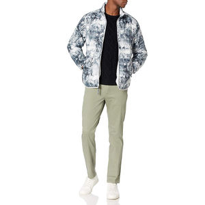 Chaqueta Acolchada Tejida Transpirable y Cortavientos Personalizada 2026 con Capucha, Cuello Alto y Logotipo Frontal, Abrigo de Otoño con Exterior de Poliéster - Product Image 3