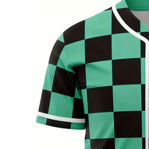 OEM personnalisé dernière conception chemises de baseball unisexes vêtements de sport respirants avec logo personnalisé imprimé uni vierge et ensemble de chemises d'équipe - Product Image 2