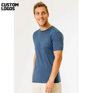 Camisetas de cuello redondo de algodón 100% para hombre-Diseño transpirable de manga corta y ajuste regular - Product Image 6