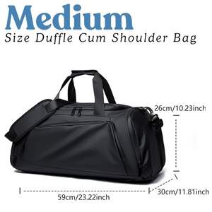 Sac de sport en polyester imperméable avec logo personnalisé pour adolescents et adultes, sac à dos pour équipement sportif, sac de voyage pour la salle de sport - Product Image 4