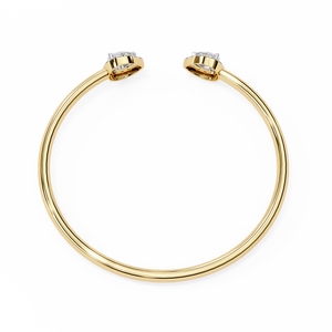 Fabulous 18K <b>Gold</b> Lab Grown Diamond Bracelet & <b>Bangle</b> Luxurious Jewelry - Product Image 4