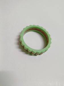 Nueva pulsera de resina acrílica de moda, pulsera de acrílico grueso redondo geométrico exagerado para mujer - Product Image 2