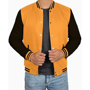 High Quality Men's Varsity <b>Jacket</b> Unisex Baseball Bomber Cotton Fill Sport Style Heating Warmth Letterman Varsity <b>Jacket</b> - Product Image 2