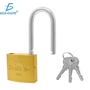 Lucchetto in Ferro ad Alta Sicurezza da 38mm con Gancio Lungo, Cilindro in Ottone Impermeabile, Tipo a Chiave - Product Image 1