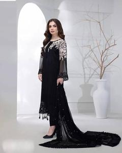 Colección de mujeres indias de alta calidad Ropa étnica elegante Mujeres Premium Rayón Fiesta sólida Ropa de Festival Producto hecho a mano - Product Image 3