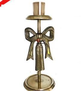 prime quality <b>golden</b> finished gingko leaf design candle stand for hotel restaurant and <b>bar</b> - Product Image 3