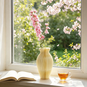 Centre de table au design nordique moderne, vase pliable en papier <span class=keywords><strong>origami</strong></span> 3D élégant en forme de nid d'abeille pour fleurs, décoration d'intérieur - Product Image 1