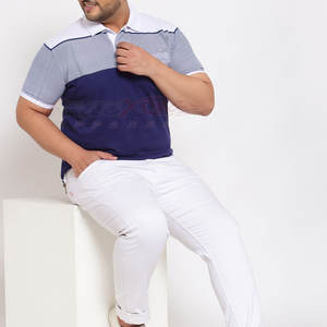 Polo holgado para hombre con corte extragrande y detalle de logotipo mínimo para ropa informal de moda Polo elegante de gran tamaño para hombre - Product Image 6