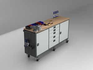 ตู้เก็บเครื่องมือแบบโมดูลาร์สำหรับงานหนักพร้อมลิ้นชัก – ระบบจัดเก็บสำหรับโต๊ะทำงานในโรงรถอุตสาหกรรม โซลูชันการจัดเก็บในโรงรถคุณภาพดีที่สุด - Product Image 3