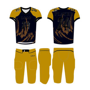 Beste Nieuwste Amerikaanse Voetbal Uniform Stijl 2-delige Set Ademende Sportkleding Inclusief Truien Plus Maat Opties - Product Image 4