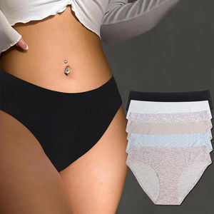 Sous-vêtements pour femmes en coton de bambou imprimés avec un logo personnalisé, taille mi-haute, tissu fin et doux, confort quotidien, fabrication ODM - Product Image 3