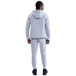 Veste à capuche zippée intégrale en polaire technique pour homme Gris pierre Légère Chaude Vêtement de sport d'entraînement Vêtement de sport haut de gamme - Product Image 4