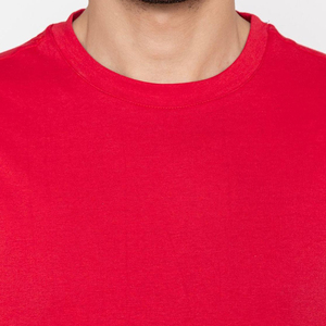 เสื้อยืดผู้ชายทรงบ็อกซี่ฟิตสีแดงแขนสั้นปกติเสื้อใส่ไป2025 - Product Image 6