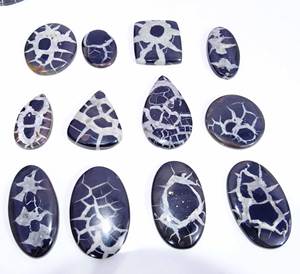 Piedra preciosa suelta septariana Natural de alta calidad, piedra preciosa de cabujón de tamaño libre, lote al por mayor, fabricación de joyas de piedras preciosas septarianas finas - Product Image 1