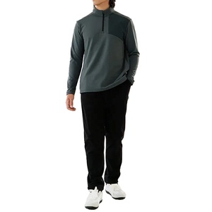 Bulk Discount Athletic Performance Quarter Zip Jacket Custom <b>Label</b> Tag Activewear Tracksuit Sweat Wicking 1/4 Zipper Running Top - Product Image 3