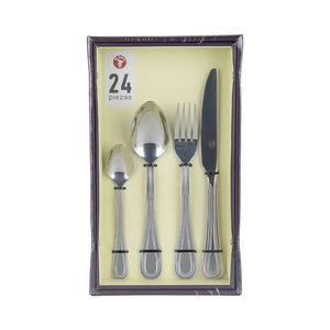 Juego de Vajilla Contemporáneo de Acero Inoxidable 18/0 Mr.Spoon, 24 Piezas, para 6 Personas, Apto para Lavavajillas, Regalo Empresarial, Alegre y Festivo - Product Image 2