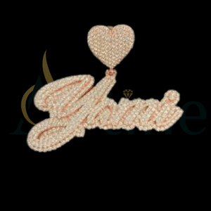 Classic Pendant Necklace Diamond Gold Plated Chic <b>Letter</b> Pattern Charms Unisex Jewelry - Product Image 1