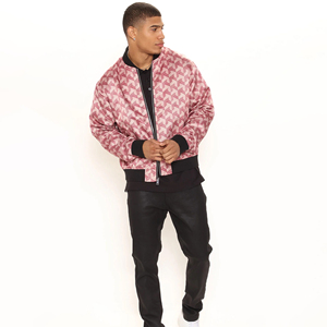 Factory Directly <b>Cheap</b> Price Low MOQ Fully Custom <b>Winter</b> Zipper Stand Collar Sublimated Premium Quality Men Bomber <b>Jacket</b> - Product Image 3