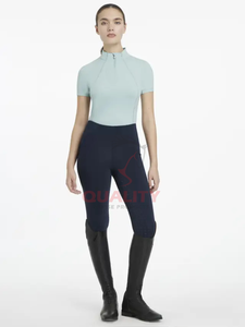 Top de entrenamiento ecuestre de secado rápido transpirable, tejido elástico ligero de primera calidad, capa base de equitación para mujer, venta al por mayor - Product Image 3