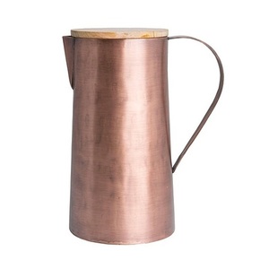 Pichet à eau en cuivre pur, design artisanal personnalisé, qualité supérieure, carafe à eau en cuivre pur pour hôtel et restaurant - Product Image 5