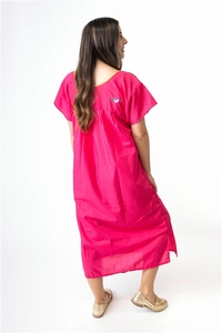 2023เดรสสไตล์โบฮีเมียนสำหรับผู้หญิงทรงอินเทรนด์พร้อมปักลายดอกไม้คอกลมใส่เดินชายหาดน่ารักความยาวปานกลางเอวตามธรรมชาติสำหรับฤดูใบไม้ผลิ - Product Image 2