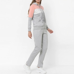 Survêtement pour femmes uni blanc femmes survêtement ensemble Offre Spéciale épais polaire en gros femmes vêtements pantalons de survêtement à capuche survêtement ensembles - Product Image 2