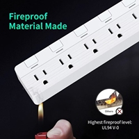 6 Outlet 4 USB Port pelindung lonjakan cahaya Strip daya 10A ekstensi plastik soket penutup peralatan rumah soket keselamatan