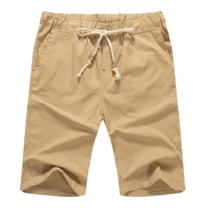 Bangladesh fabrication exportation meilleur prix hommes décontracté couleur unie court 100% coton respirant taille d'impulsion de l'usine - Product Image 4