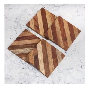 Posavasos Redondo de Madera Natural para Bebidas, Producto en Oferta y de la Mejor Calidad, de Address Crafts India - Product Image 2