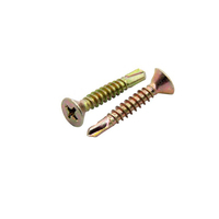 Vis auto-perceuses en acier inoxydable zingué bleu-blanc de 3/8 "et 7/8" en utilisation durable
