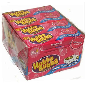 Offre de gros Gomme Hubba Bubbaa Bande originale de gomme à bulles 24 rouleaux disponibles Saveurs de menthe fruitée Emballage en boîte en vrac - Product Image 2