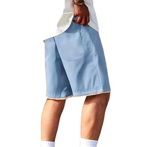 Shorts casuales de algodón 100% para hombre, cintura media, para verano, para correr, trotar, deportes, diseño y logotipo personalizados al por mayor. - Product Image 2