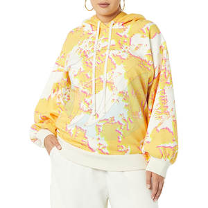 เสื้อฮู้ดสตรีทสตรีทแวร์มีฮู้ดสำหรับผู้หญิงเสื้อมีฮู้ดผ้าฟลีซเปิดไหล่ปล่อยโลโก้ได้ตามต้องการ - Product Image 3