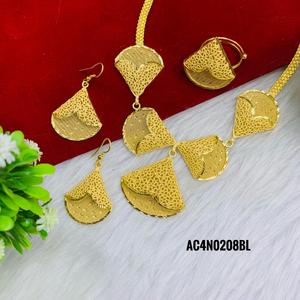 ชุดสร้อยคอชุบทองดีไซน์เนอร์ออกแบบออนไลน์เครื่องประดับแฟชั่นสำหรับงานแต่งงานหนึ่งกรัมทุกประเภท - Product Image 4