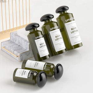 Custom Packaging <b>Empty</b> 50ml~200ml Transparent Green PET <b>Plastic</b> Round <b>Bottles</b> with Screw Cap Orifice Reducer - Product Image 2
