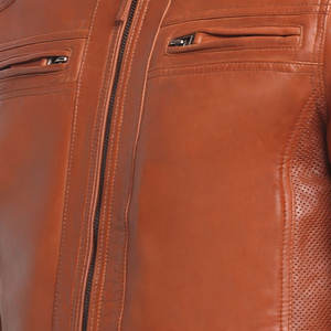 Veste en cuir classique pour hommes pour les amateurs de mode avec un matériau doux et des coutures durables - Product Image 6