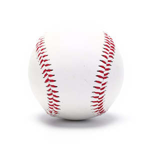 Balles de baseball de haute qualité de 8cm faites à la main Balles de baseball intérieures en caoutchouc supérieur en PU Balle de softball Balle d'entraînement Balles de baseball d'exercice - Product Image 2