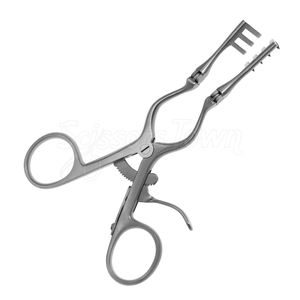 Sharp Prong Retractor Instrumento quirúrgico 4x4 de acero inoxidable de 12 pulgadas para cirugías generales y de columna - Product Image 2