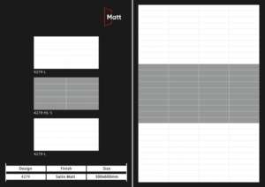 กระเบื้องบุผนังเซรามิกขนาด 300x600 มม. สำหรับห้องน้ำและห้องครัว ผิวมันเงา/ด้าน ลายแกะสลักแบบน้ำตาล ดีไซน์หรูหราสำหรับตกแต่งผนังภายใน - Product Image 2