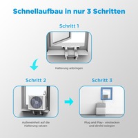 Aire Acondicionado Portátil Split de 8000 BTU, Sin Manguera, Control Inteligente por Aplicación WiFi, A++, R32, Ultra Silencioso 38dB, Sin Perforación, para Habitaciones de hasta 28m2